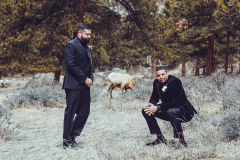 Derek and Bestman Pose with Goat